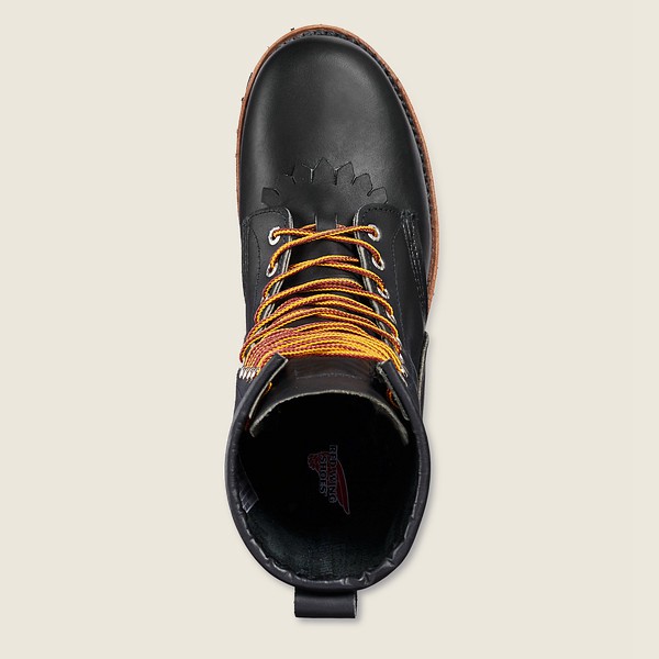 Work Støvler Dame - Red Wing Loggermax - 9-Inch Soft Toe - Made To Order - Sort - PJAVWI-209